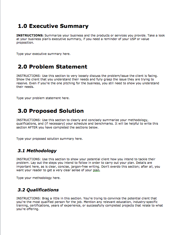 Free Business Proposal Template Download